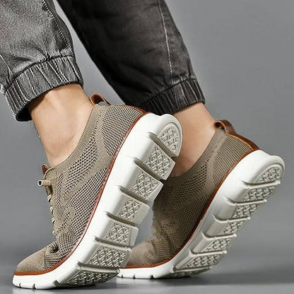 Knit Shoes with Wide Toe Box and Cushioned Insole, Air Flow Moisture Control