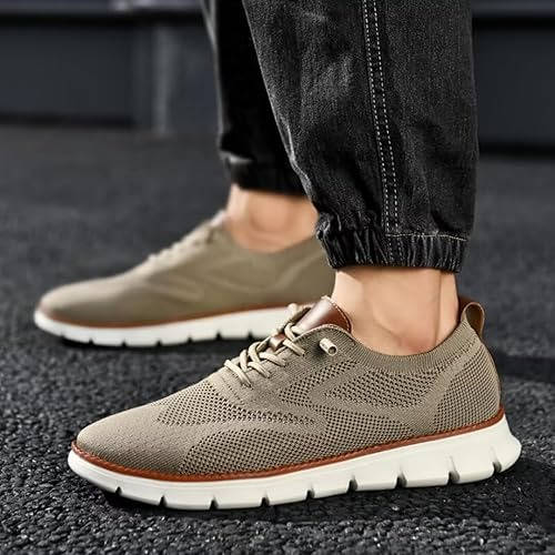 Knit Shoes with Wide Toe Box and Cushioned Insole, Air Flow Moisture Control