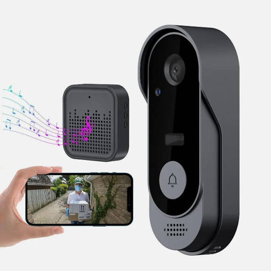 Wireless Video Doorbell with Motion Detection and Night Vision, Two Way Audio