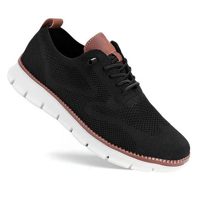 Knit Shoes with Wide Toe Box and Cushioned Insole, Air Flow Moisture Control
