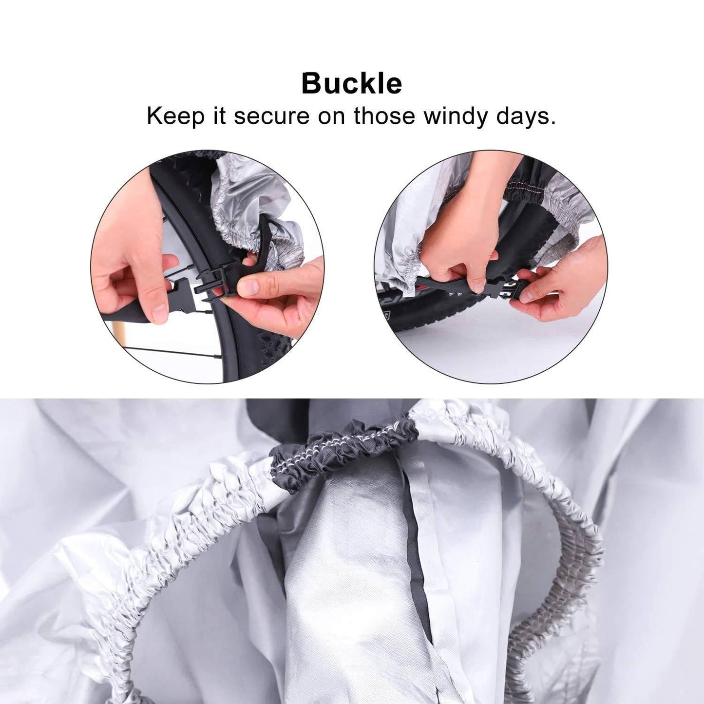 Bicycle Cover with UV Protection, Rain Resistance, and Lock Access for 29-Inch Bikes