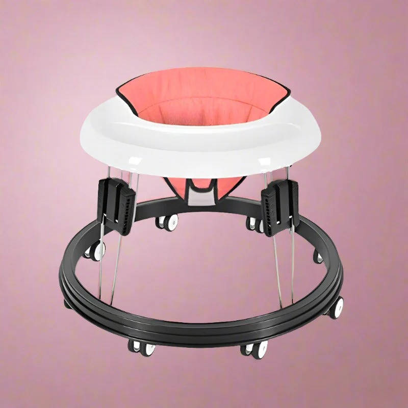Baby Walker with Anti Rollover Base and Nine Height Adjustments for 6-18 Months