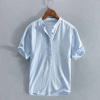 Men's Button Up Shirt with Adjustable Sleeve Tabs