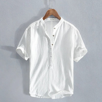 Men's Button Up Shirt with Adjustable Sleeve Tabs