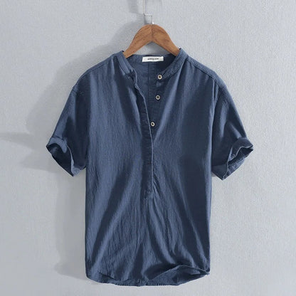 Men's Button Up Shirt with Adjustable Sleeve Tabs