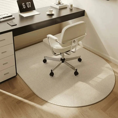 Office Chair Mat with Looped Fleece and Non-Slip Backing for Hard Floors and Carpets