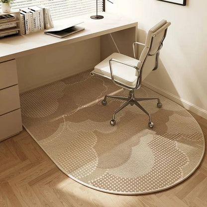 Office Chair Mat with Looped Fleece and Non-Slip Backing for Hard Floors and Carpets