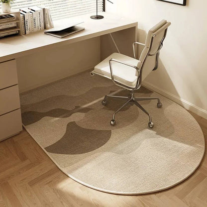 Office Chair Mat with Looped Fleece and Non-Slip Backing for Hard Floors and Carpets