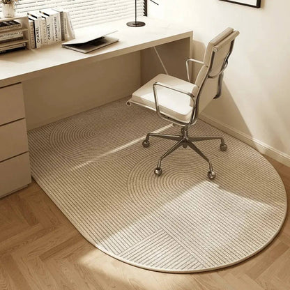 Office Chair Mat with Looped Fleece and Non-Slip Backing for Hard Floors and Carpets