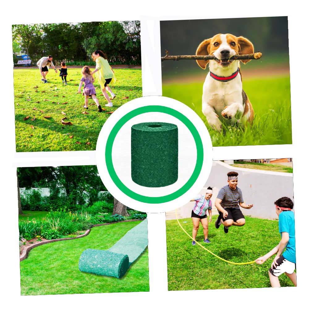 Biodegradable Grass Seed Mat with Embedded Fertilizer and Dual Layer Protection